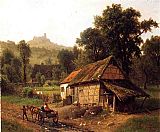 Albert Bierstadt Canvas Paintings - In The Foothills